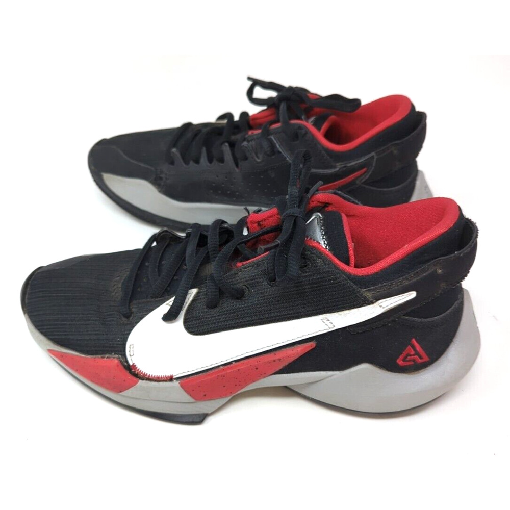Nike Zoom Freak 2 Men (Size 5.5) Black Red Bred Giannis Antetokounmpo CK5424 003